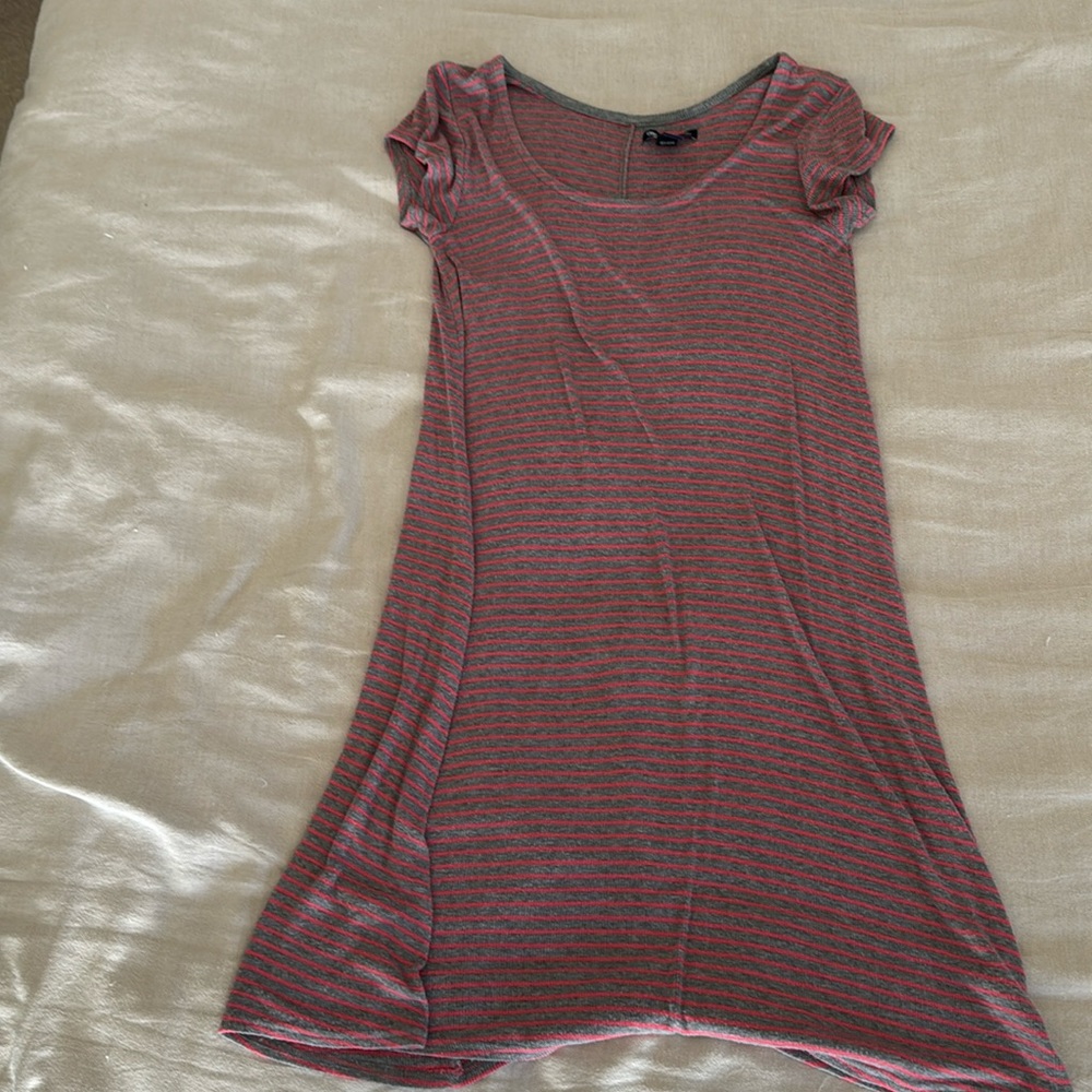 Neon and grey scoop neck mini dress sz xs